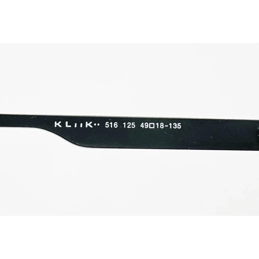 Kliik Eyeglass Frames Womens Black Rectangular Denmark 516 125 49-18-135